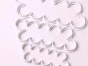 Fondant rose flower cutter 3pcs