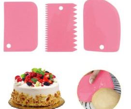 3pcs plastic cake combs