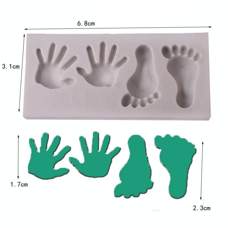 Hands and foot print  mould