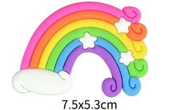 Rainbow cake topper
