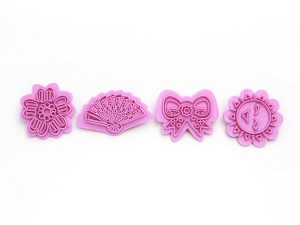 sun,bow and fan cutter 4pcs