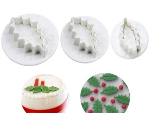 3pcs christmas leaf plunger