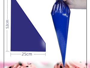 big navy blue piping bag