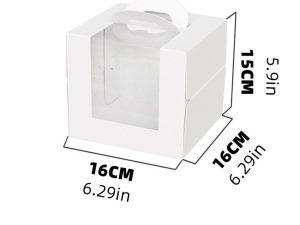 4inch white bento box