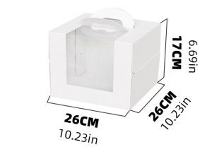 8inch white bento box