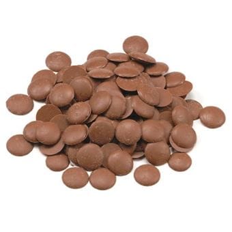 Brown chocolate disc