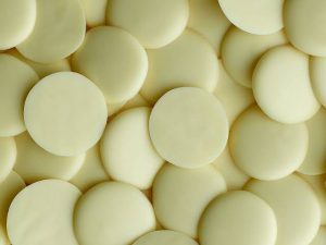 white chocolate disc